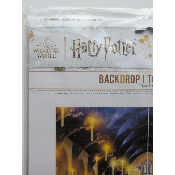 Backdrop & Table Lot Harry Potter Party Hogwarts Backdrop& Tablecloth Decoration - Picture 4 of 10